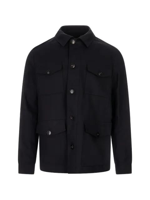 multi-pocket shirt jacket by CANALI