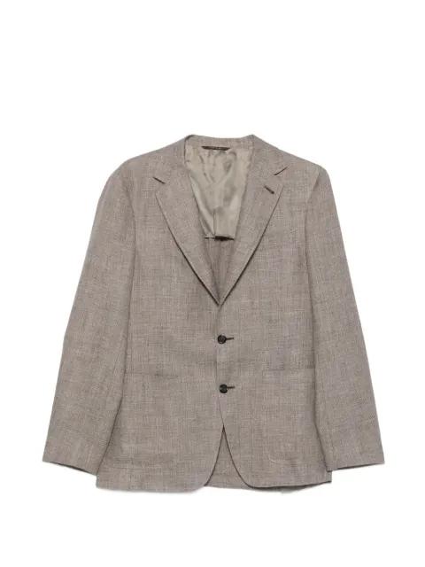 notched-lapel single-breasted blazer by CANALI