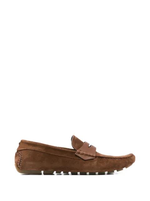 panel leather loafers by CANALI