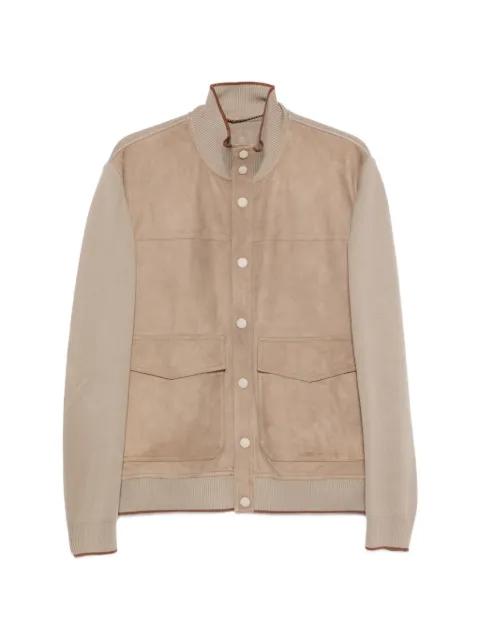 patch-pocket bomber jacket by CANALI