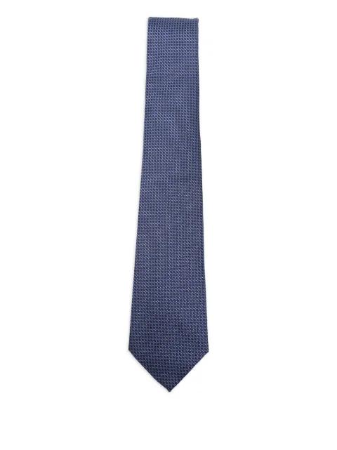 patterned silk tie by CANALI