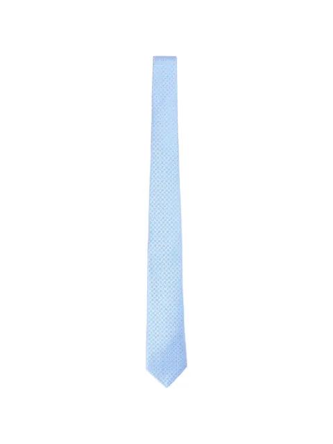 patterned silk tie by CANALI