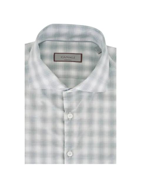 plaid woven shirt by CANALI