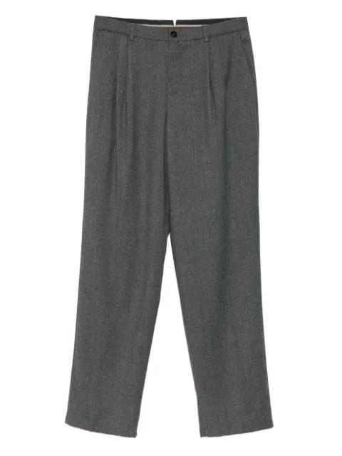 pleat-detail trousers by CANALI