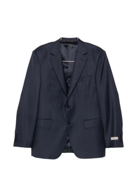 pocket micro-check suit by CANALI