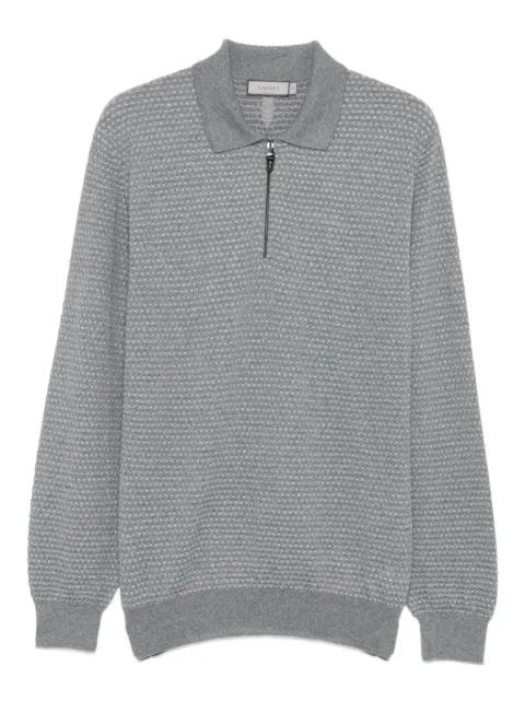 polo-collar merino wool sweater by CANALI