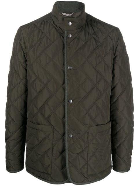press-stud quilted jacket by CANALI