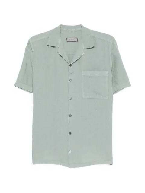 short-sleeve chest-pocket shirt by CANALI
