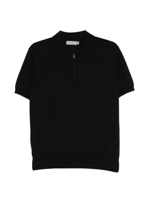 short-sleeve zip-up polo shirt by CANALI