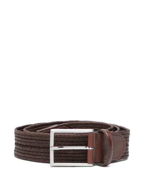 silver-tone-buckle belt by CANALI