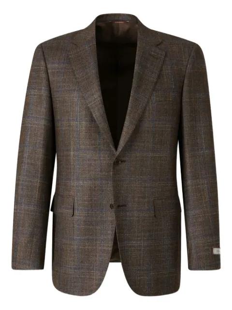 single-breasted checked blazer by CANALI