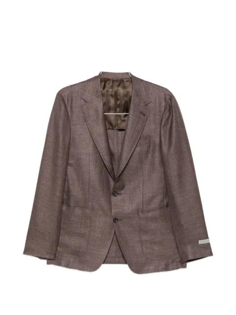 single-breasted notched-lapels blazer by CANALI