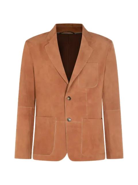 single-breasted suede jacket by CANALI