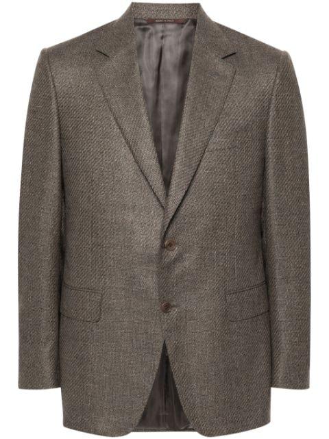 single-breasted wool blazer by CANALI