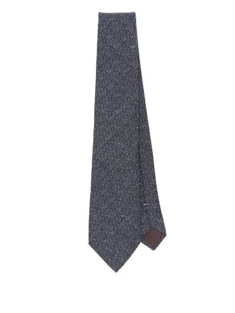 speckled silk-wool tie by CANALI
