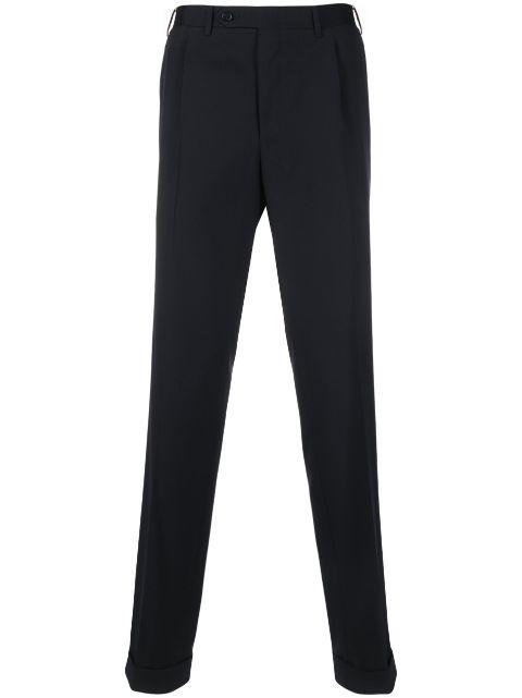 straight-leg wool tailored trousers by CANALI