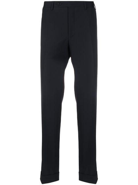 straight-leg wool tailored trousers by CANALI