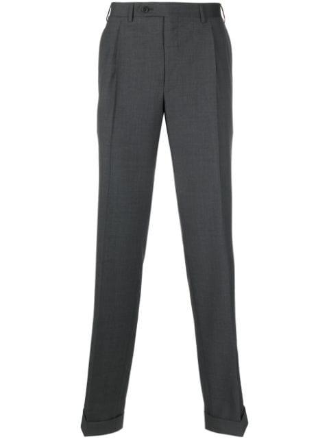 straight-leg wool tailored trousers by CANALI