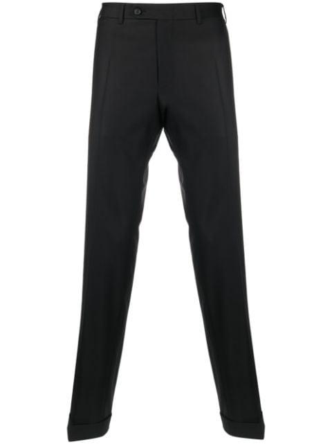 straight-leg wool tailored trousers by CANALI