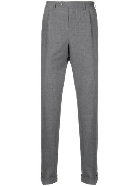 straight-leg wool tailored trousers by CANALI