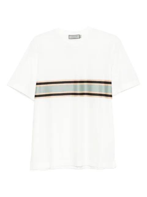 stripe-detail T-shirt by CANALI