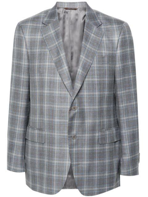 tartan-pattern blazer by CANALI
