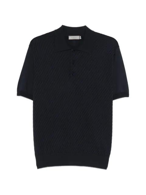 textured polo shirt by CANALI
