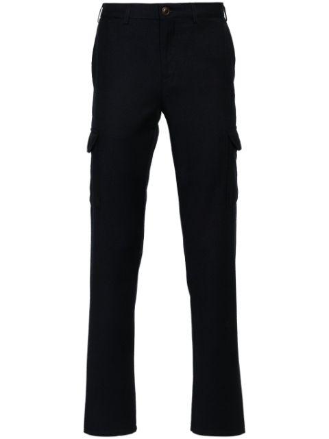 wool cargo trousers by CANALI