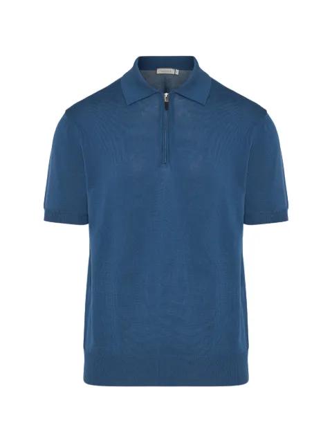 zip short-sleeve polo shirt by CANALI
