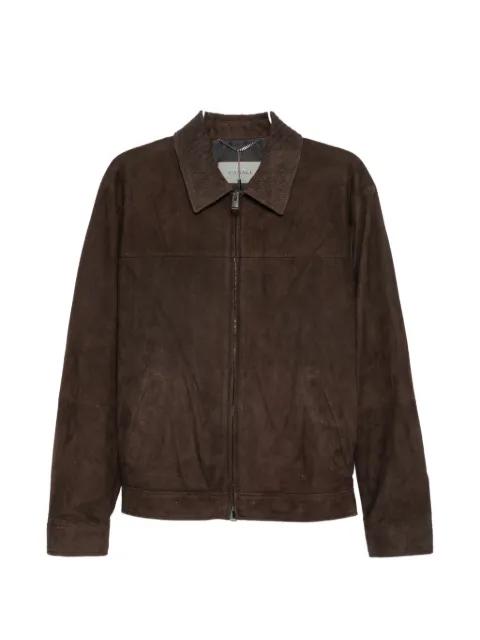 zip suede jacket by CANALI