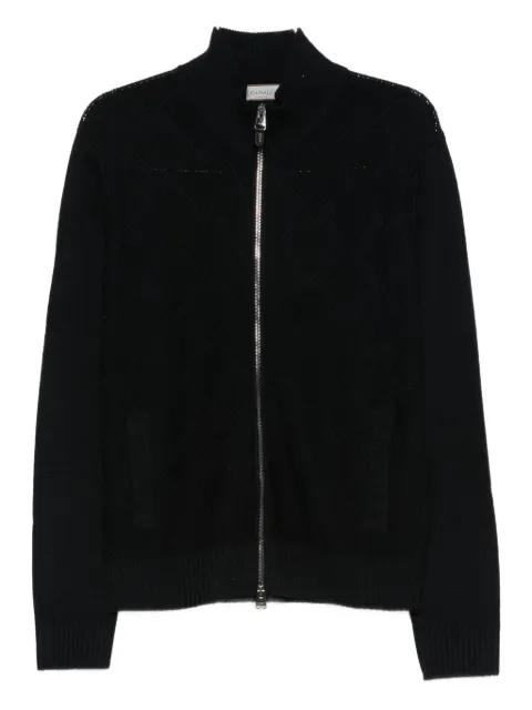 zip-up cardigan by CANALI
