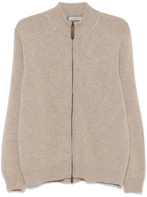 zip-up cardigan by CANALI