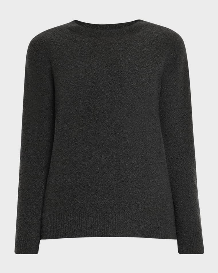 Tania Cashmere Boucle Crewneck Sweater by CANESSA Tania Cashmere Boucle Crewneck Sweater by CANESSA