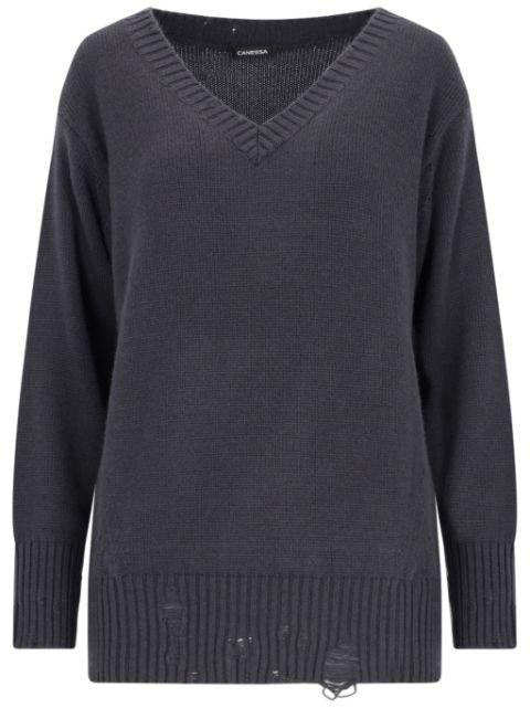 distressed sweater by CANESSA
