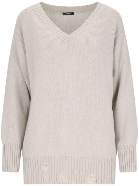 distressed sweater by CANESSA
