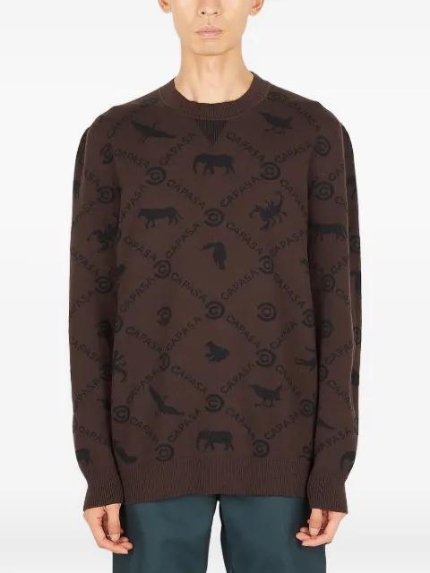 logo-print sweater by CAPASA MILANO