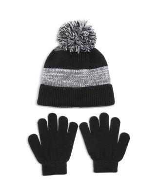 Boys' Color Blocked Striped Knit Cuff Beanie & Gloves Set - Little Kid by CAPELLI