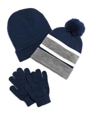 Boys' Striped Rib Knit Cuff Hat by CAPELLI