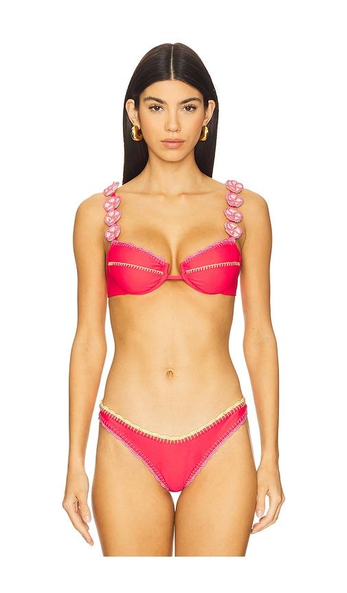 Capittana Lily Bikini Top in Pink by CAPITTANA