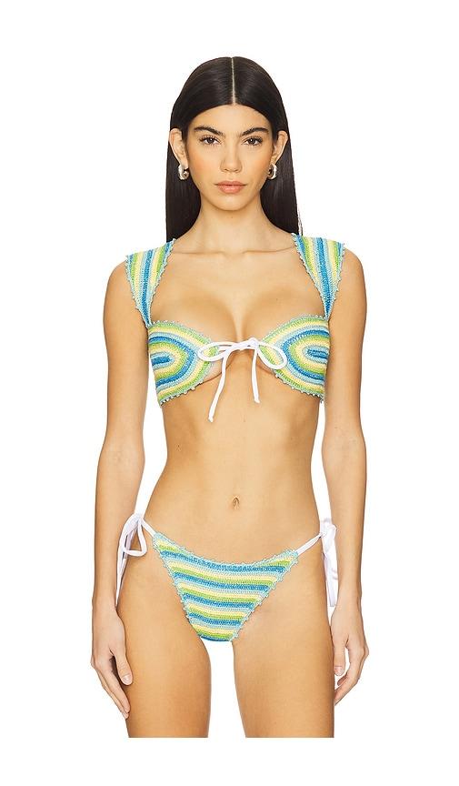 Capittana Lucy Bikini Top in Baby Blue by CAPITTANA