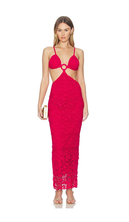 Capittana Martina Rose Dress in Red by CAPITTANA