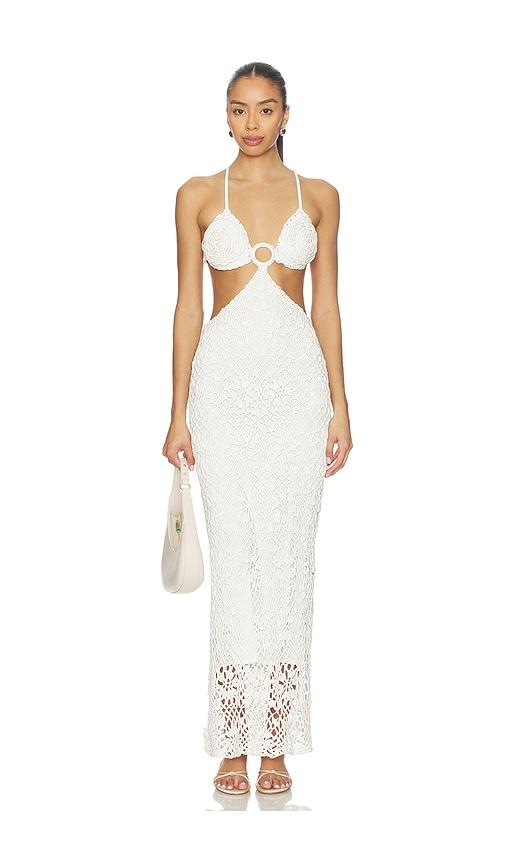Capittana Martina Rose Dress in White by CAPITTANA