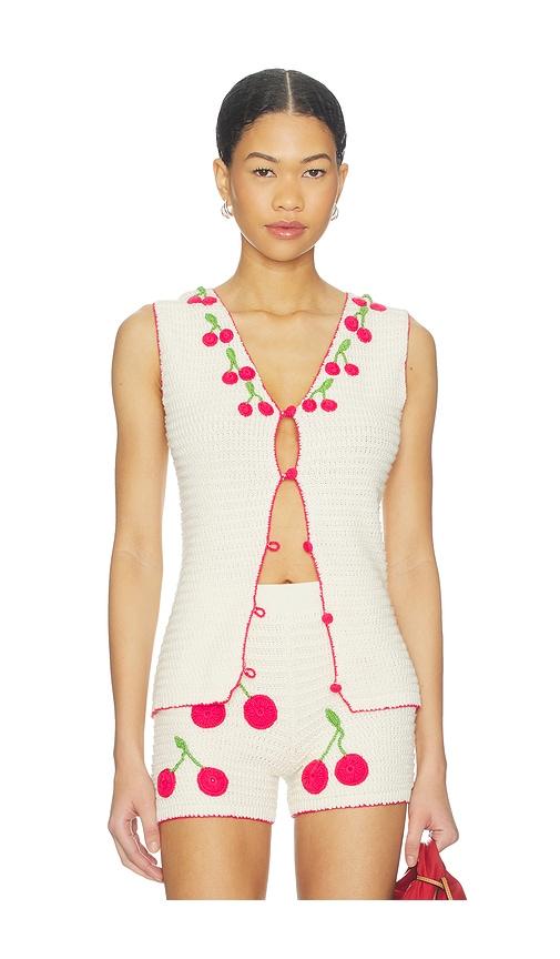 Capittana Sasha Cherry Top in Ivory by CAPITTANA