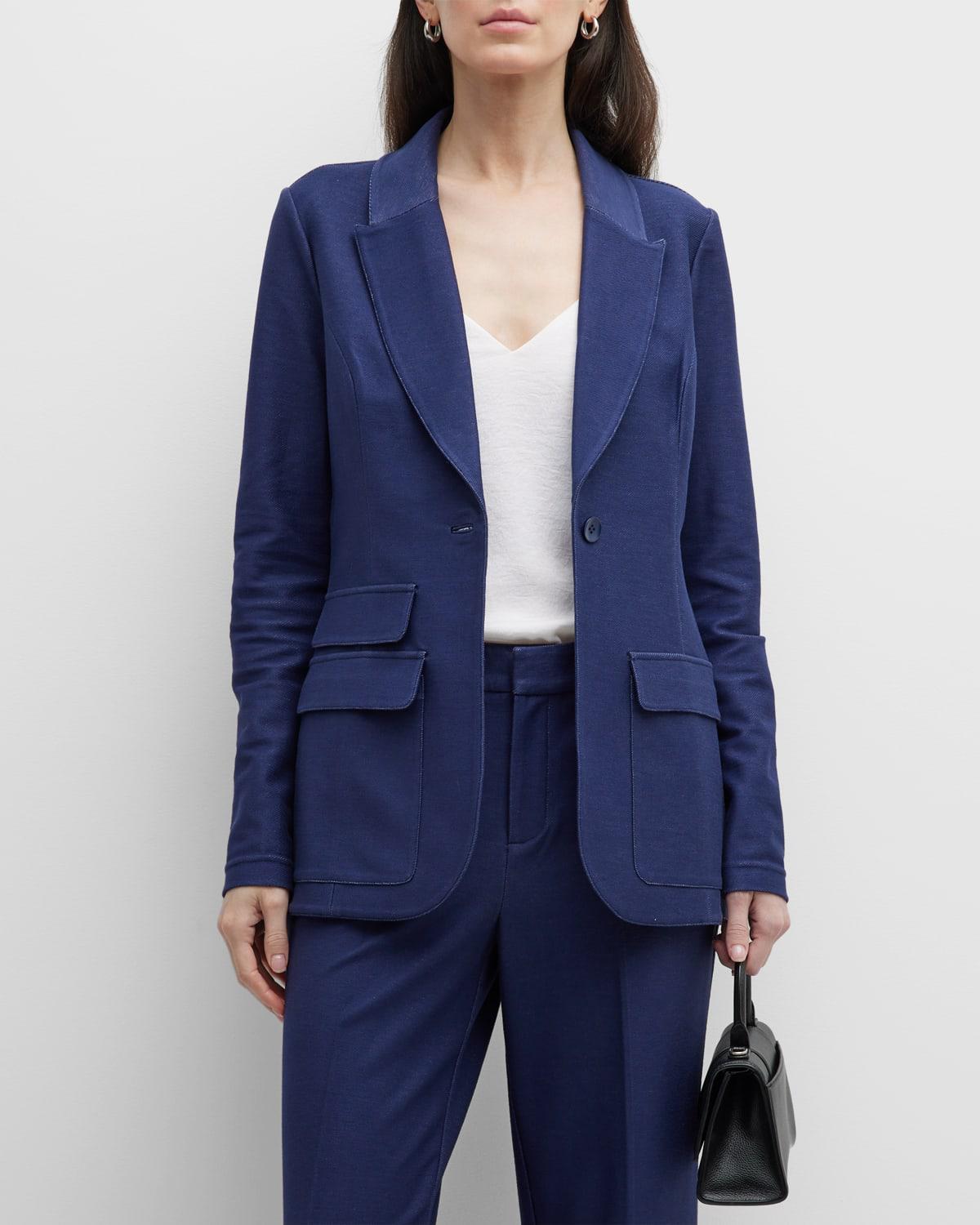 The Vesta Single-Button Twill Jacket by CAPSULE 121