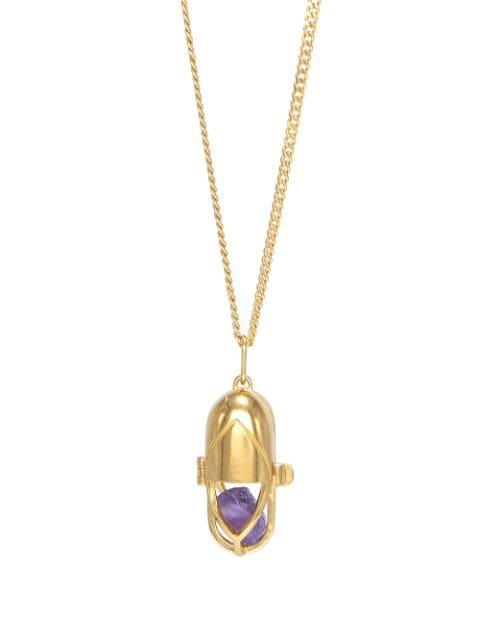 amethyst crystal capsule pendant necklace by CAPSULE ELEVEN