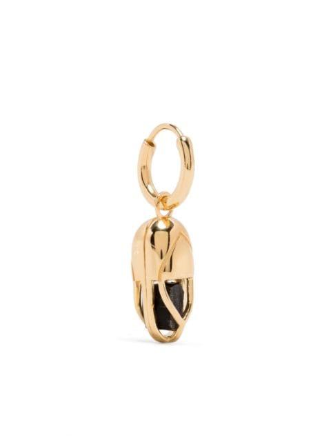 capsule Onyx hoop earring by CAPSULE ELEVEN