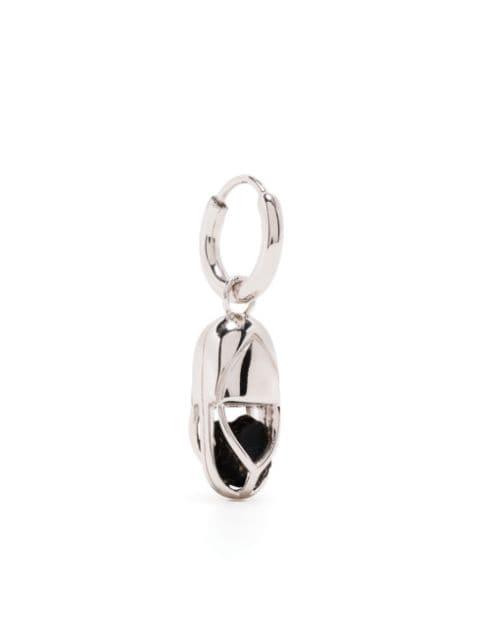 capsule Onyx hoop earring by CAPSULE ELEVEN
