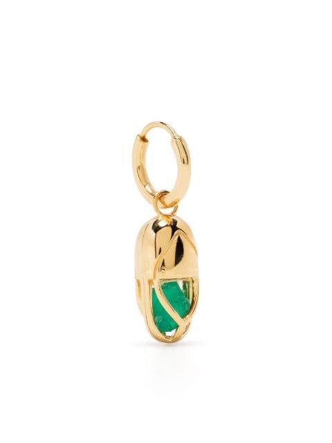 capsule Onyx hoop earring by CAPSULE ELEVEN