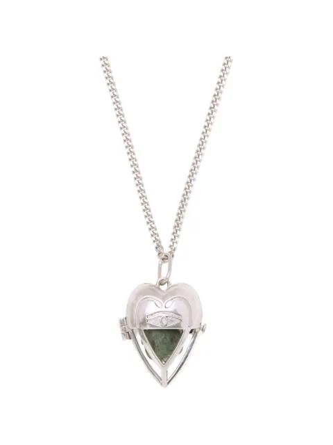 heart-pendant emerald necklace by CAPSULE ELEVEN