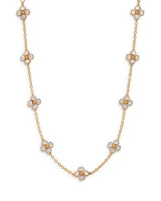 Berry Clover Mother of Pearl Double Sided Necklace by CAPUCINE DE WULF